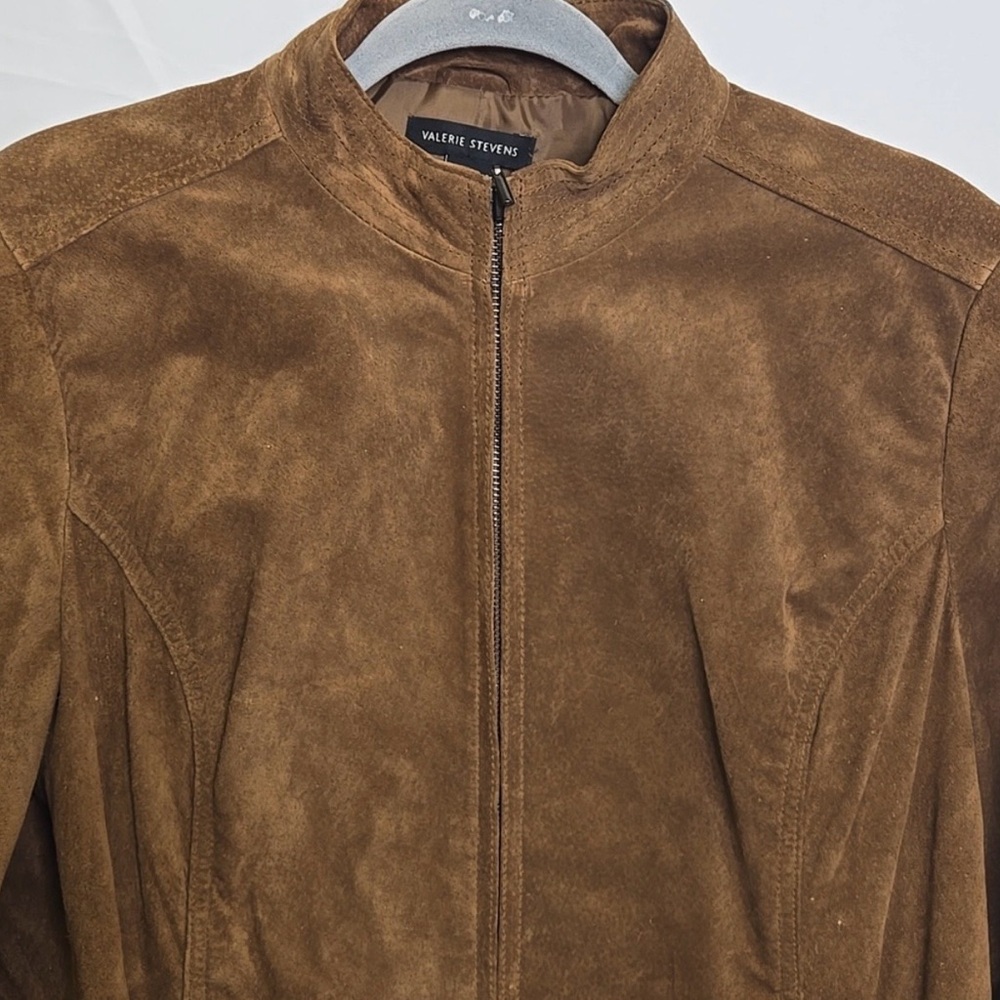 Valerie Stevens Tan Suede Jacket